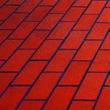 Rote säurefeste Spaltplatten eines Industriebodens